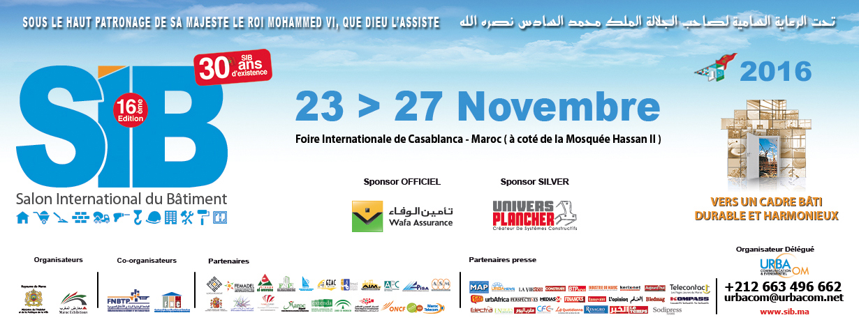 la 16 ème édition du Salon International du Bâtiment