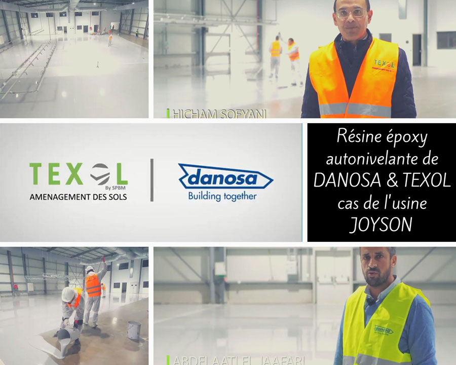 Résine époxy autonivelante de DANOSA : l'usine JOYSON de Tanger