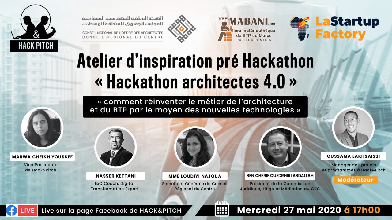 Conférence Web du conseil régional du centre : "Réinventer le métier d'architecte par le moyen des nouvelles technologies"