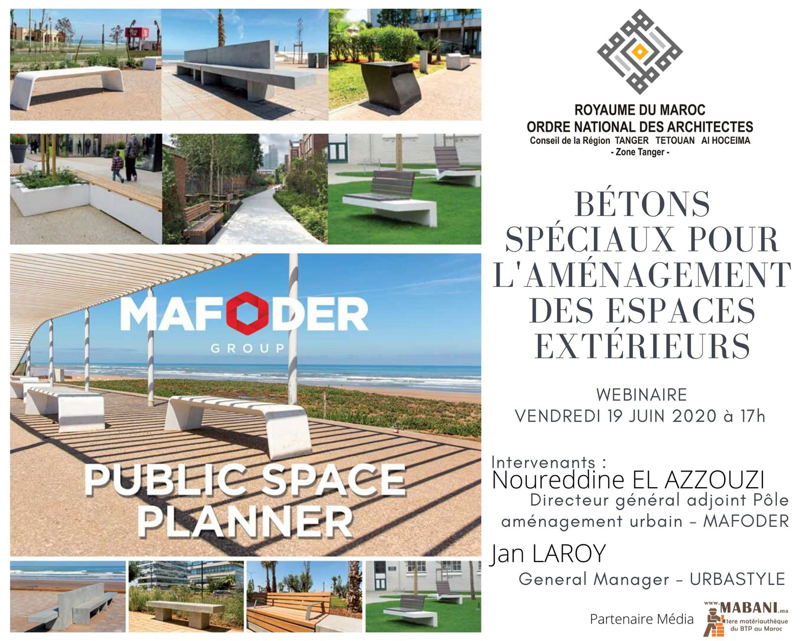 Conférence En ligne "Bétons spéciaux pour l'aménagement des espaces extérieurs" Vendredi 19 juin 2020 à 17h